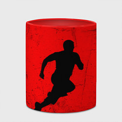 Кружка 3D Спринтер на красно белом, цвет: 3D-белый + красный — фото 2