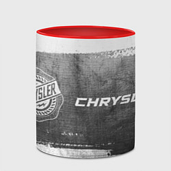 Кружка 3D Chrysler - grey gradient по-горизонтали, цвет: 3D-белый + красный — фото 2