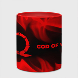 Кружка 3D God of War - red gradient по-горизонтали, цвет: 3D-белый + красный — фото 2