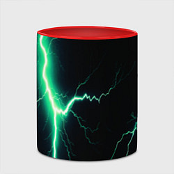 Кружка 3D Lightning turquoise, цвет: 3D-белый + красный — фото 2