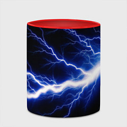 Кружка 3D Lightning blue, цвет: 3D-белый + красный — фото 2