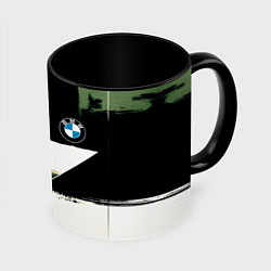 Кружка цветная BMW логотип