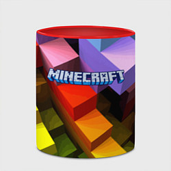 Кружка 3D Minecraft - pattern, цвет: 3D-белый + красный — фото 2
