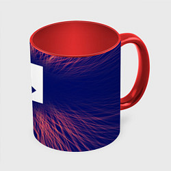 Кружка 3D Rust red energy, цвет: 3D-белый + красный