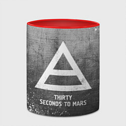 Кружка 3D Thirty Seconds to Mars - grey gradient, цвет: 3D-белый + красный — фото 2