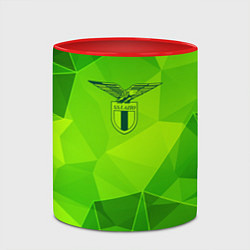 Кружка 3D Lazio green poly, цвет: 3D-белый + красный — фото 2