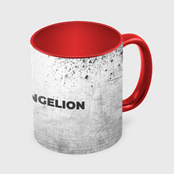 Кружка 3D Evangelion - white gradient по-горизонтали, цвет: 3D-белый + красный