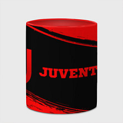 Кружка 3D Juventus - red gradient по-горизонтали, цвет: 3D-белый + красный — фото 2