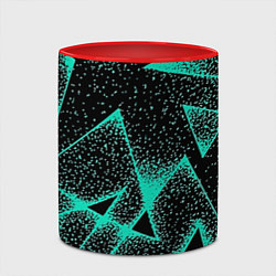 Кружка 3D The triangle is light blue, цвет: 3D-белый + красный — фото 2