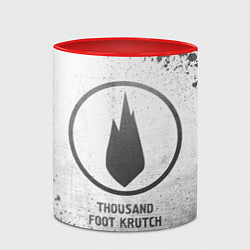 Кружка 3D Thousand Foot Krutch - white gradient, цвет: 3D-белый + красный — фото 2