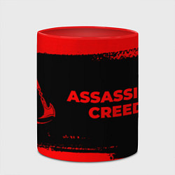 Кружка 3D Assassins Creed - red gradient по-горизонтали, цвет: 3D-белый + красный — фото 2