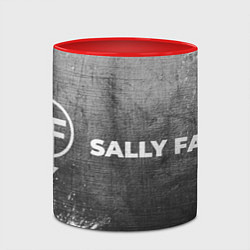 Кружка 3D Sally Face - grey gradient по-горизонтали, цвет: 3D-белый + красный — фото 2
