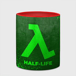 Кружка 3D Half-Life - green gradient, цвет: 3D-белый + красный — фото 2