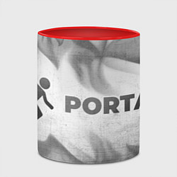 Кружка 3D Portal - white gradient по-горизонтали, цвет: 3D-белый + красный — фото 2