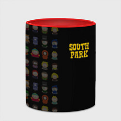 Кружка 3D South park half pattern, цвет: 3D-белый + красный — фото 2