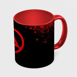 Кружка 3D Linkin Park 2024 - red gradient, цвет: 3D-белый + красный