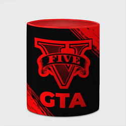 Кружка 3D GTA - red gradient, цвет: 3D-белый + красный — фото 2