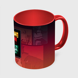 Кружка 3D Lazarus Art, цвет: 3D-белый + красный