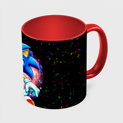 Кружка 3D Sonic in space, цвет: 3D-белый + красный