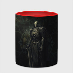 Кружка 3D Командир скелетов, цвет: 3D-белый + красный — фото 2