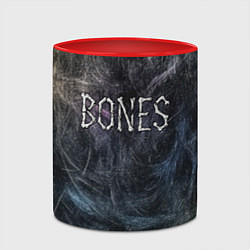 Кружка 3D Bones из костей, цвет: 3D-белый + красный — фото 2