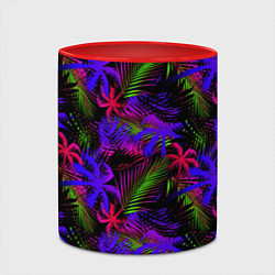 Кружка 3D Palm purple pink, цвет: 3D-белый + красный — фото 2