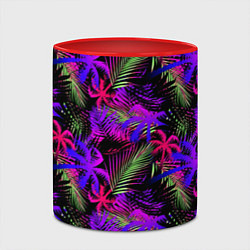 Кружка 3D Palm pink purple, цвет: 3D-белый + красный — фото 2
