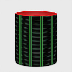 Кружка 3D Color black cage, цвет: 3D-белый + красный — фото 2
