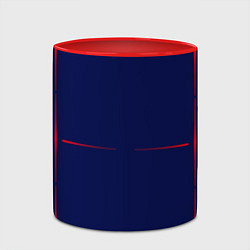 Кружка 3D Color blue red stripes, цвет: 3D-белый + красный — фото 2