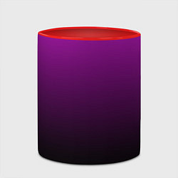 Кружка 3D Purple gradient, цвет: 3D-белый + красный — фото 2