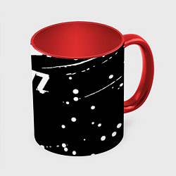 Кружка 3D Dayz брызги красок, цвет: 3D-белый + красный