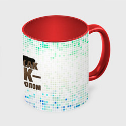 Кружка 3D Саня как танк - прет на пролом, цвет: 3D-белый + красный