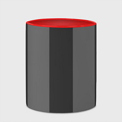Кружка 3D Color black and grey, цвет: 3D-белый + красный — фото 2