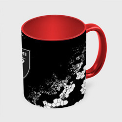 Кружка 3D Miami inter camo black, цвет: 3D-белый + красный
