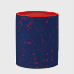 Кружка 3D Color red squares, цвет: 3D-белый + красный — фото 2