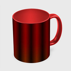 Кружка 3D Neon red orange lines, цвет: 3D-белый + красный