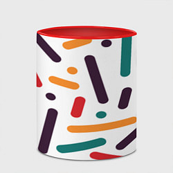 Кружка 3D Oval oil, цвет: 3D-белый + красный — фото 2