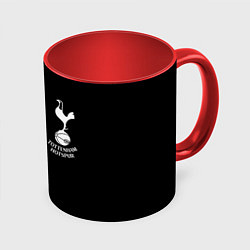 Кружка 3D Tottenham Hotspur белые краски, цвет: 3D-белый + красный