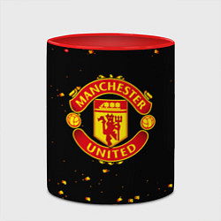 Кружка 3D Манчестер Юнайтед пиксели, цвет: 3D-белый + красный — фото 2