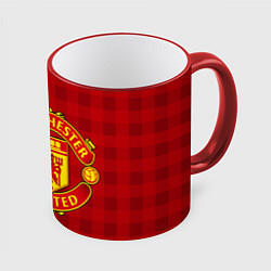 Кружка 3D Manchester United цвета 3D-красный кант — фото 1