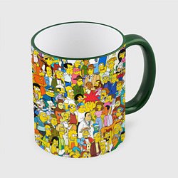Кружка 3D Simpsons Stories, цвет: 3D-зеленый кант