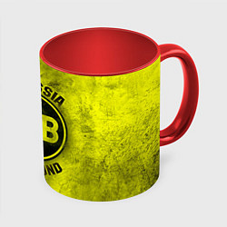 Кружка 3D Borussia Dortmund, цвет: 3D-белый + красный