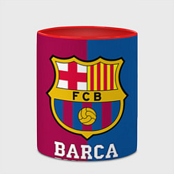 Кружка 3D Barca Football, цвет: 3D-белый + красный — фото 2