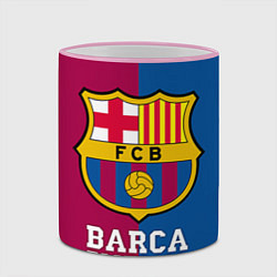 Кружка 3D Barca Football, цвет: 3D-розовый кант — фото 2