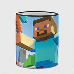 Кружка 3D Minecraft World, цвет: 3D-черный кант — фото 2