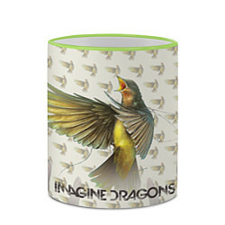 Кружка 3D Imagine Dragons: Fly, цвет: 3D-светло-зеленый кант — фото 2