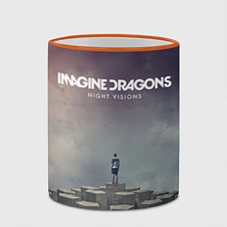 Кружка 3D Imagine Dragons: Night Visions, цвет: 3D-оранжевый кант — фото 2