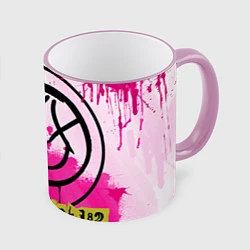 Кружка 3D Blink-182: Purple Smile, цвет: 3D-розовый кант