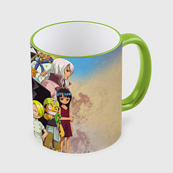 Кружка 3D One Piece, цвет: 3D-светло-зеленый кант