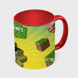 Кружка 3D Minecraft Tree, цвет: 3D-белый + красный